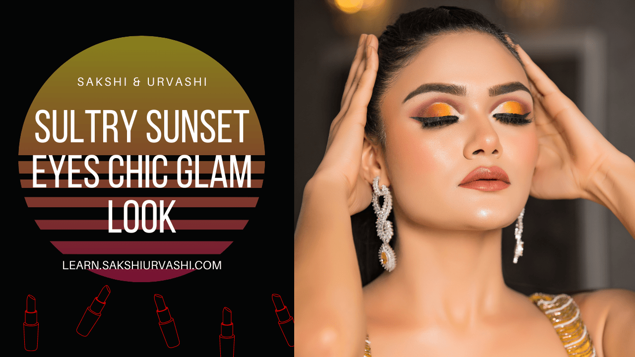 Sultry Sunset Eyes Chic Glam Look